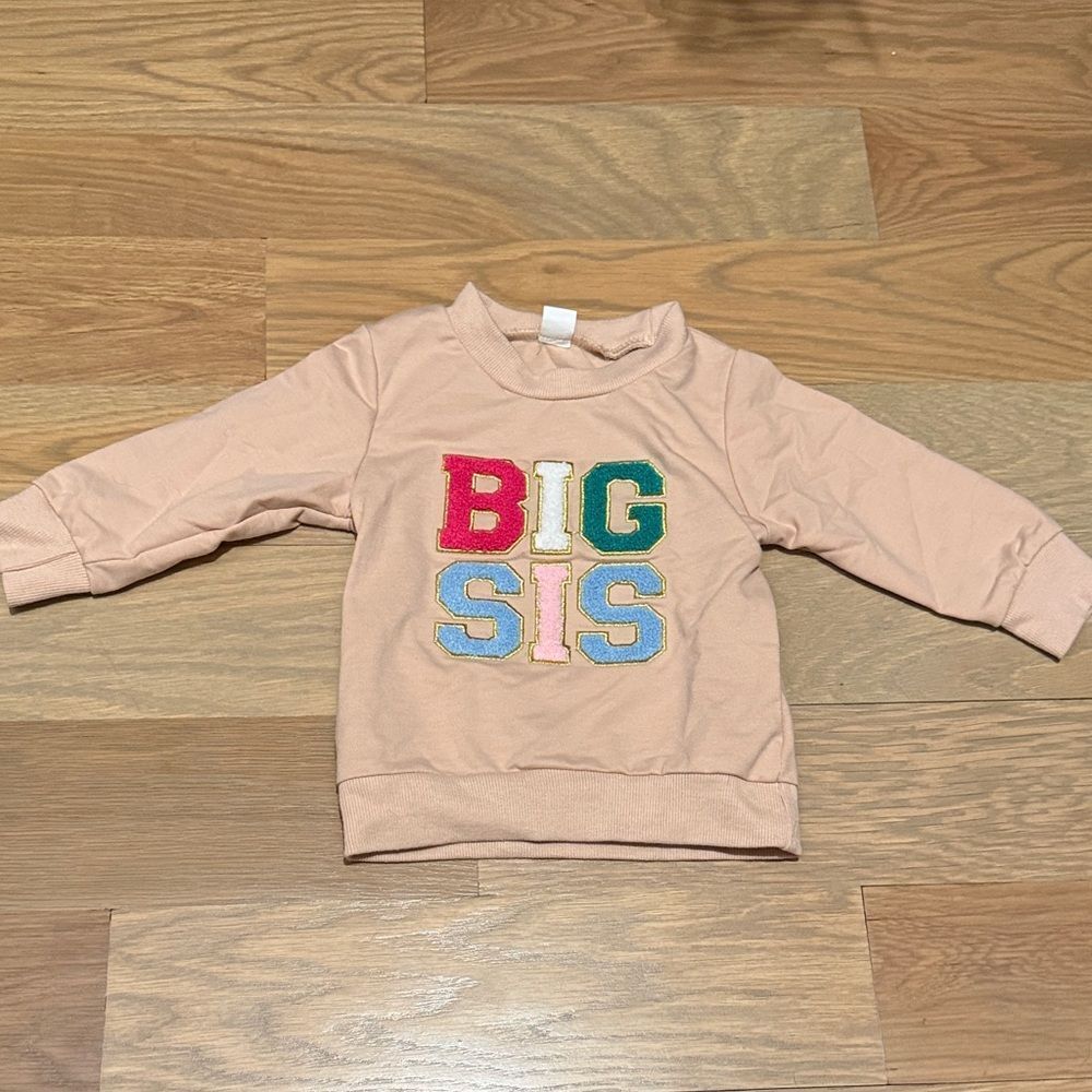 NWOT Big Sis Kids Shirt - 2T